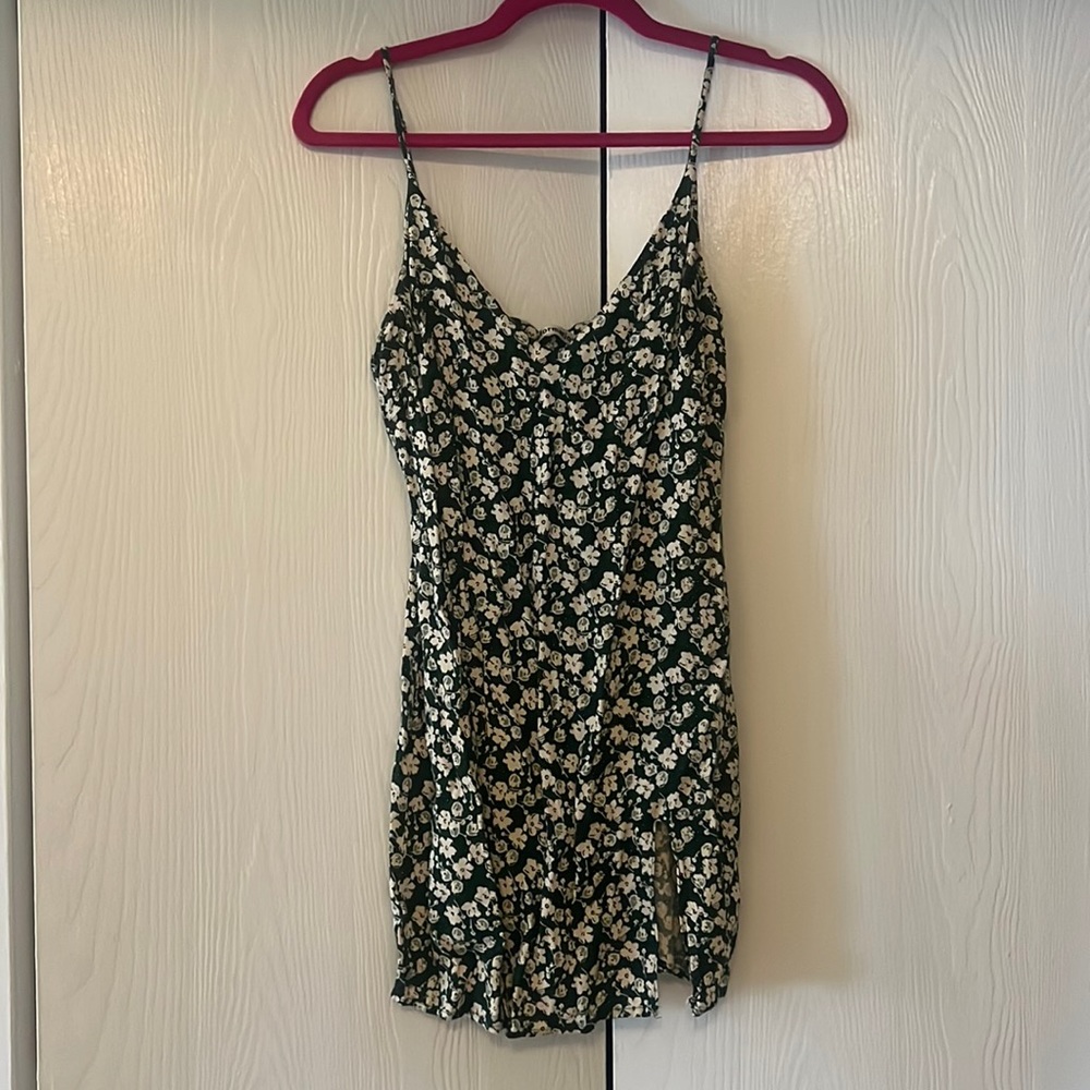 REFORMATION MARLOW DRESS SIZE SMALL CILANTRO PRINT